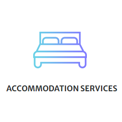 Accommodation Services Link - Multi colored bed